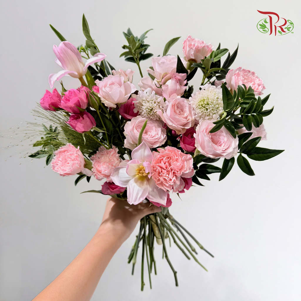 Signature Weekly Flower Bunch - Rosy Pink Romance (Big Bunch)