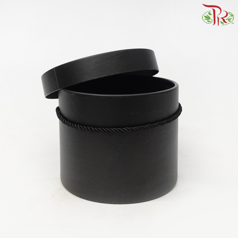 1'SET / Round Box Set - Black (FBB036#1)-Black-Pudu Ria Florist-prflorist.com.my