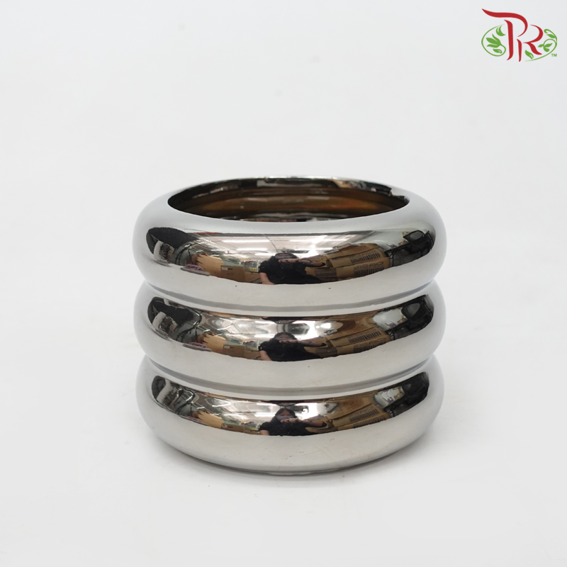 TY - Silver Pot (TY-8813) - Pudu Ria Florist