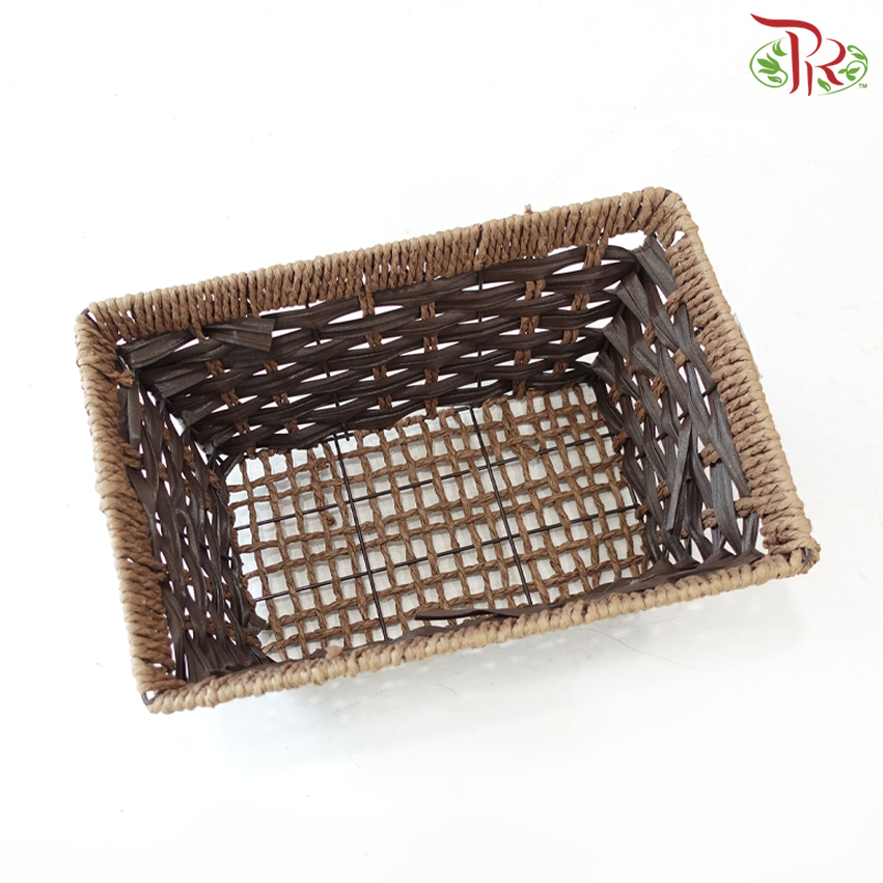 Two-Tone Rectangular Basket