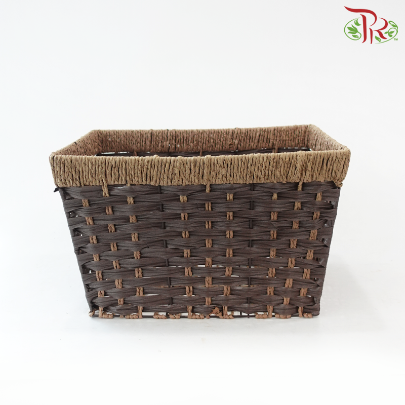Two-Tone Rectangular Basket