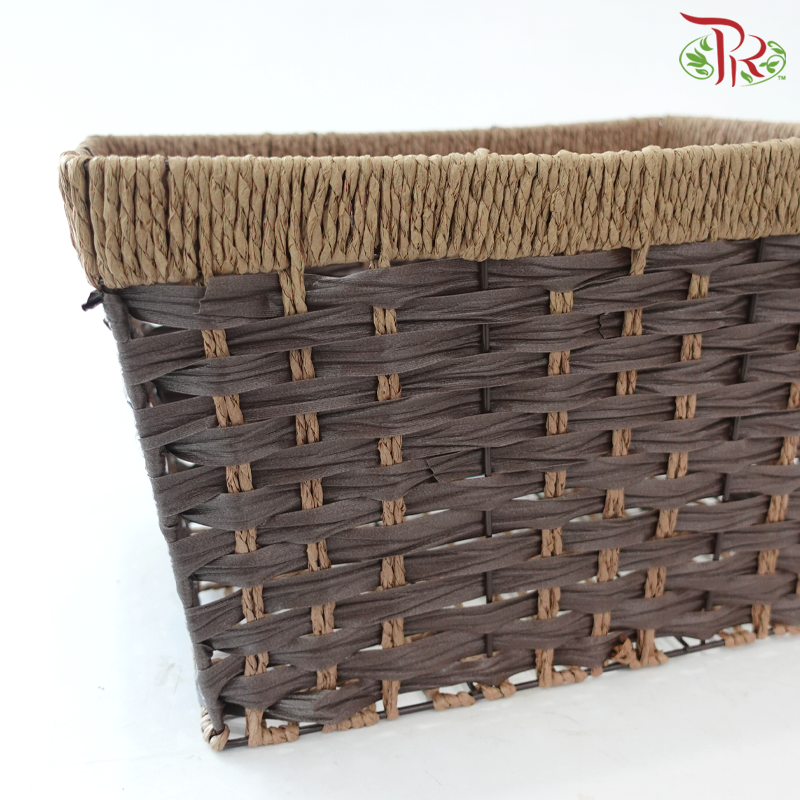 Two-Tone Rectangular Basket