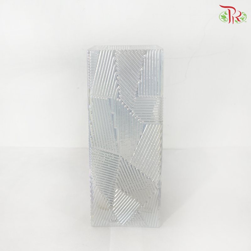 FH1025/24 - Square Cylinder Electroplating Vase (With Color Option)