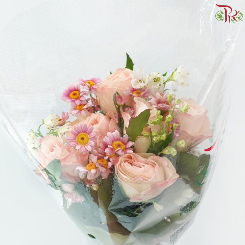 Signature Weekly Flower Bunch - Sweet Peach Darling (Medium Bunch)