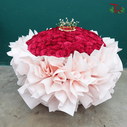 200 stems Roses Flowers Arrangement In RED (Non Portable Style)-Pudu Ria Florist-prflorist.com.my