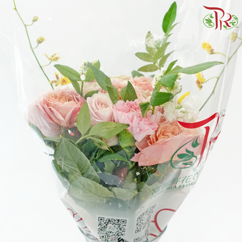 Signature Weekly Flower Bunch - Whimsical Wonders (Rose, Gerbera, Matthiola & Dancing Lady) (Big Size)