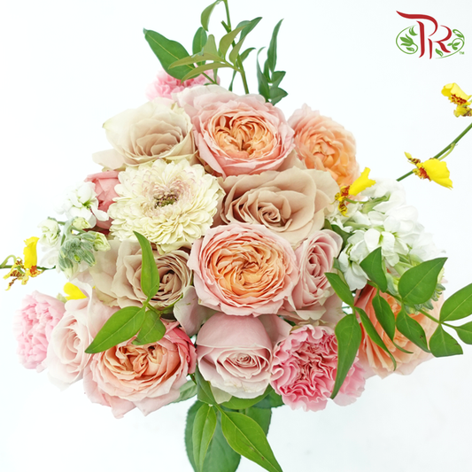 Signature Weekly Flower Bunch - Whimsical Wonders (Rose, Gerbera, Matthiola & Dancing Lady) (Big Size)