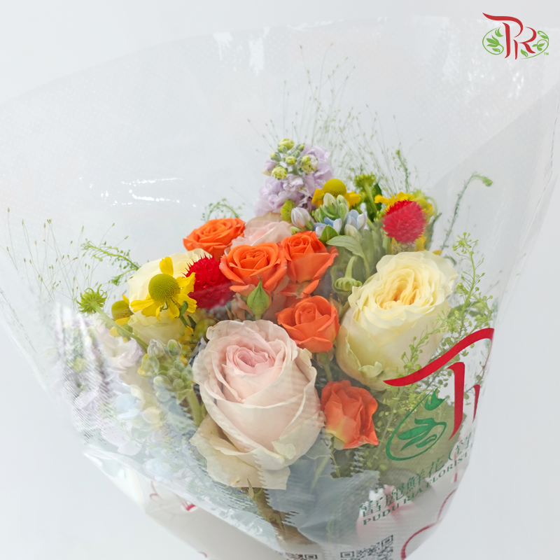 Signature Weekly Flower Bunch - Blooming Rainbow Wishes (Medium Bunch)