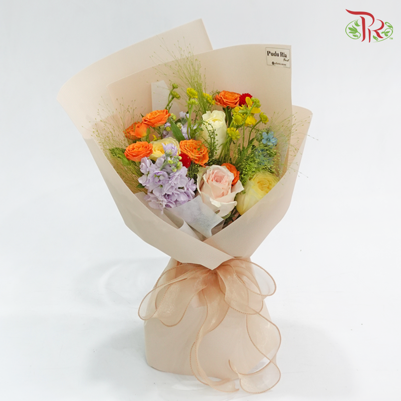 Signature Weekly Flower Bunch - Blooming Rainbow Wishes (Medium Bunch)