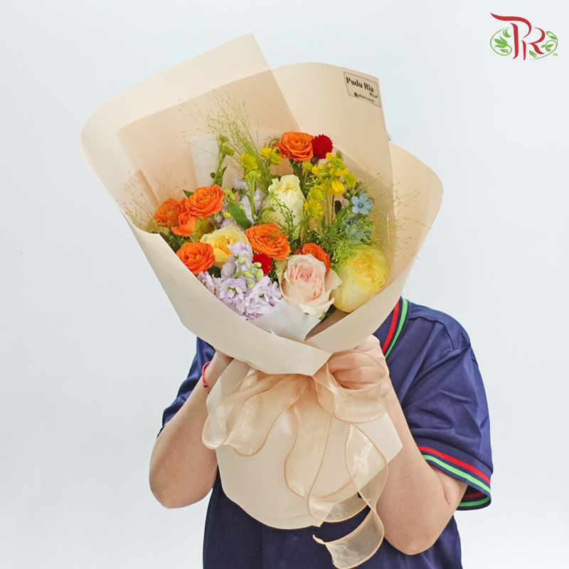 Signature Weekly Flower Bunch - Blooming Rainbow Wishes (Medium Bunch)