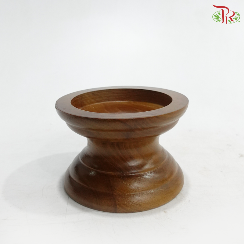 Y276727W - Glass Jar With Wood Stand