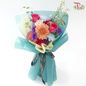 Signature Weekly Flower Bunch - Diwali Dahlia (Dahlia, Rose, Delphinium & Matthiola) (Big Size)