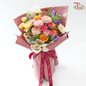 Signature Weekly Flower Bunch - Festival of Lights Bouquet (Rose Spray, Gerbera, Eustoma & Gomphrena) (Big Size)