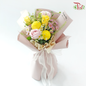 Signature Weekly Flower Bunch - Golden Glow Bunch (Ping Pong, Rose, Matricaria & Chrysanthemum) (Medium Size)