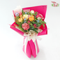 Signature Weekly Flower Bunch - Joyful Festival Delight (Rose, Campanula, Rose Spray & Oxypetalum) (Big Size)