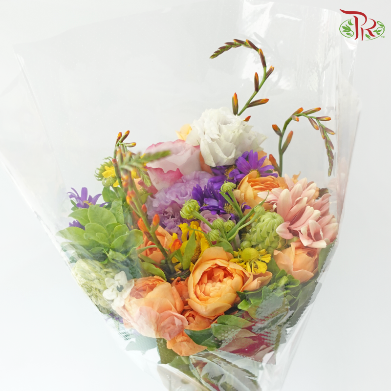 Signature Weekly Flower Bunch - Tangerine Violet Bliss (Big Bunch)