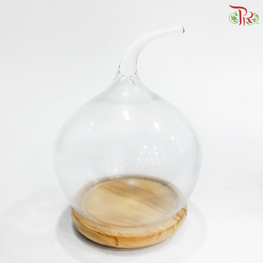 283636W - Pear Shape Glass Dome