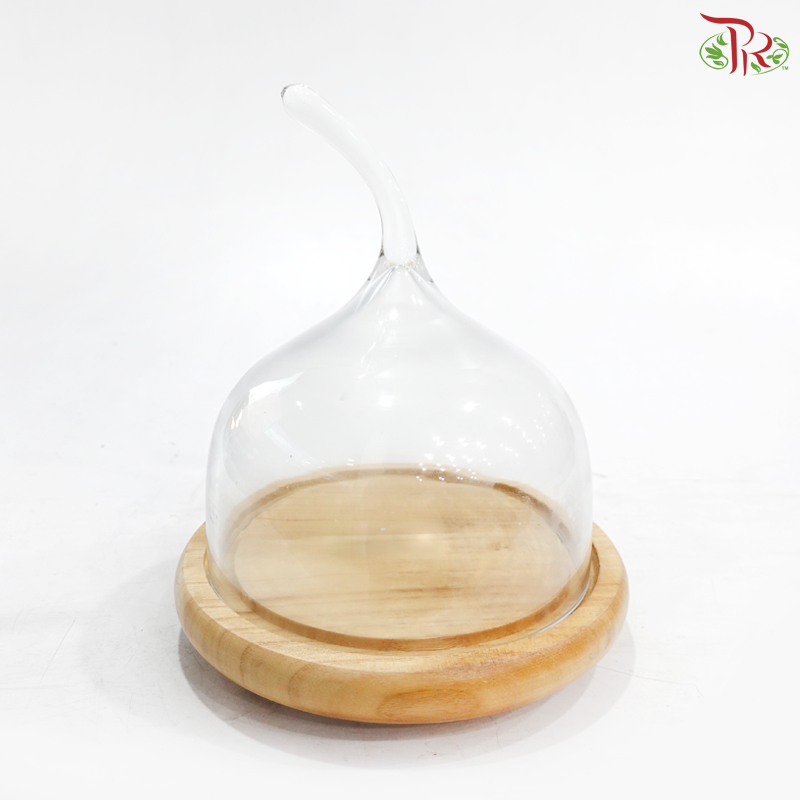 284424W - Pear Shape Glass Dome
