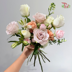 Signature Weekly Flower Bunch - Latte Rose Garden (Medium Bunch)
