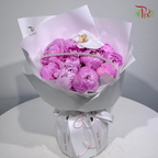 【520 Valentine】Blush Pearl Peony Hand Bouquet