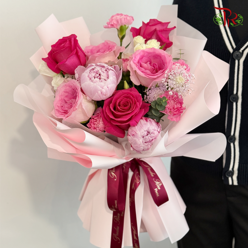 【Mum's Series】Fuchsia Petals of Love Bouquet