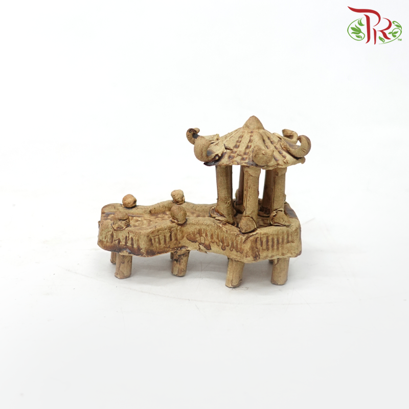 3 Inch Aquarium Pagoda With Bridge《3寸曲桥亭》(Per Unit)