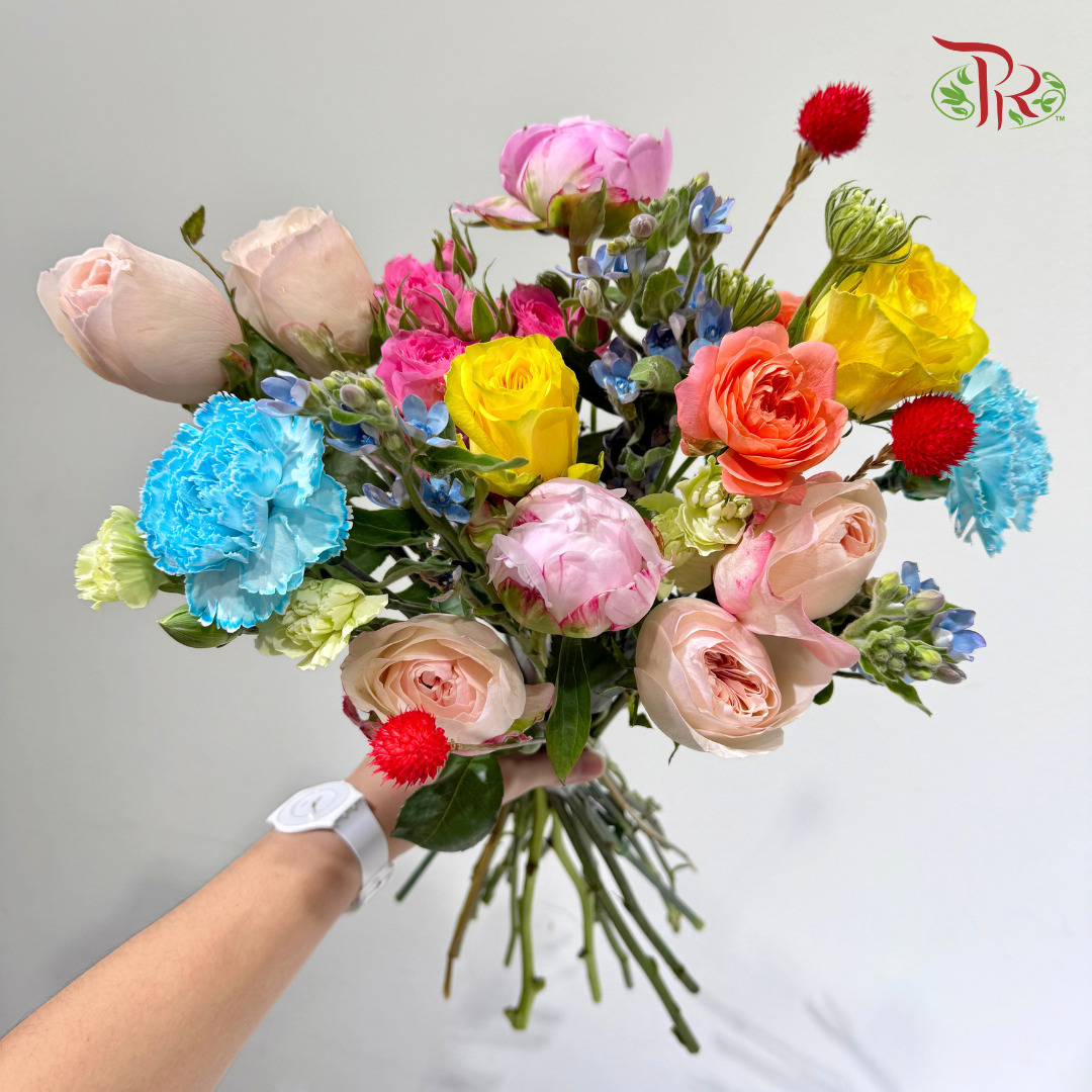 Signature Weekly Flower Bunch - Blooming Rainbow Joy (Big Bunch)