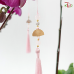 2in1 Orchids Arrangement With Gold Wrapping Cloth (Random Choose Orchid Color, Design & Deco)