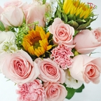 Signature Weekly Flower Bunch - Sunflower Serenade in Pink (Big Bunch)