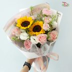Signature Weekly Flower Bunch - Sunflower Serenade in Pink (Big Bunch)