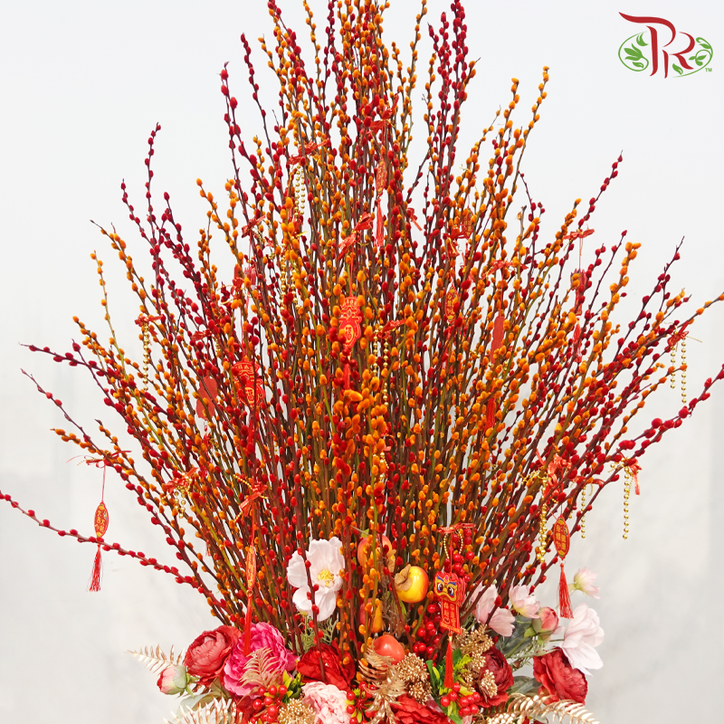 The Year of Abundance《丰收年》(Random Choose Pussy Willow Colour, Floral Design & CNY Ornaments)