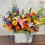 Van Gogh Inspired "The Night Café" Basket Arrangement (XL Size) (Pre-order 1 Day in advance)
