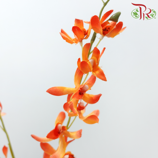 43.5" - Artificial Spider Orchid Spray - Orange (3 Stems)