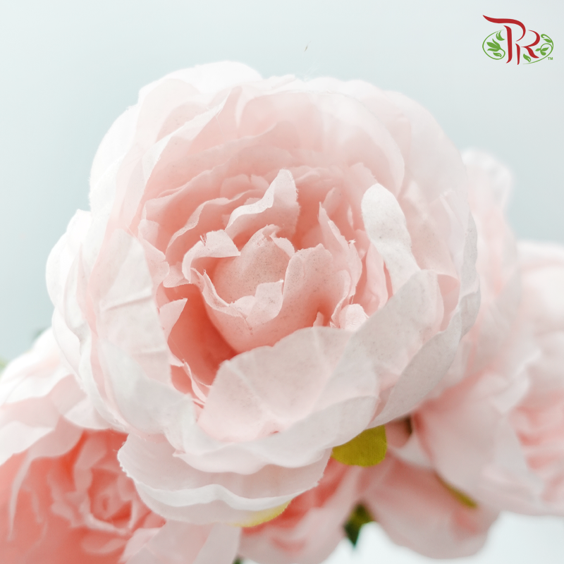 44cm Artificial Peony Blush - Blush Pink (Per Unit)