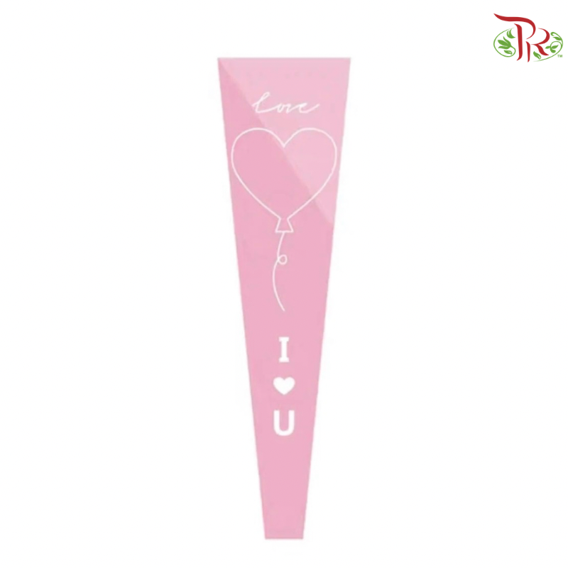 Single Stalk Wrapper - Love Shape Balloon (With Color Option)