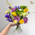 Signature Weekly Flower Bunch - Purple Moonlight Glow 紫月光韵 (Medium Bunch)