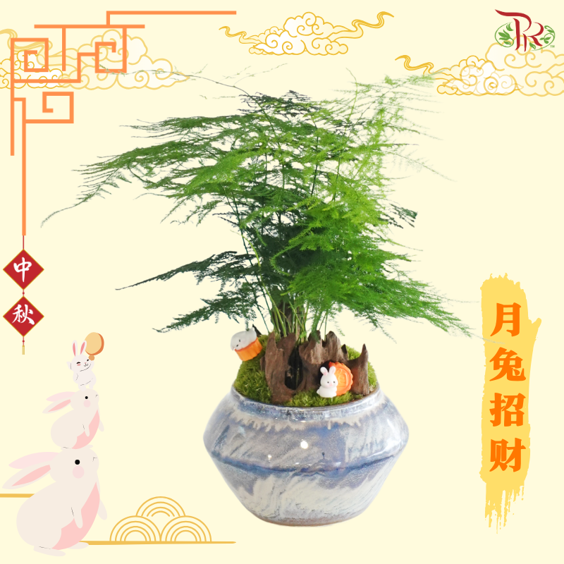 【Gift Series】Moon Rabbit Fortune《月兔招财》(Random Choose Gardening Miniature)