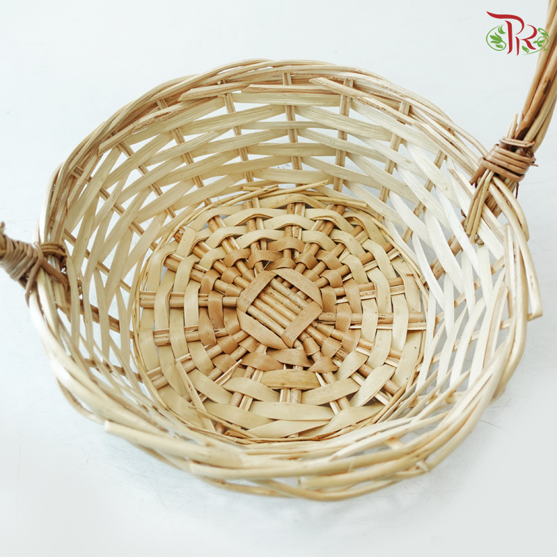 Natural Woven Round Basket