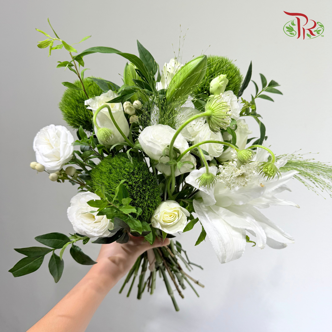 Signature Weekly Flower Bunch - Whispering Green Serenity (Big Bunch)