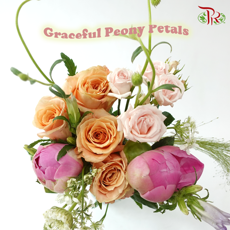 Signature Weekly Flower Bunch - Graceful Peony Petals (Medium Bunch)