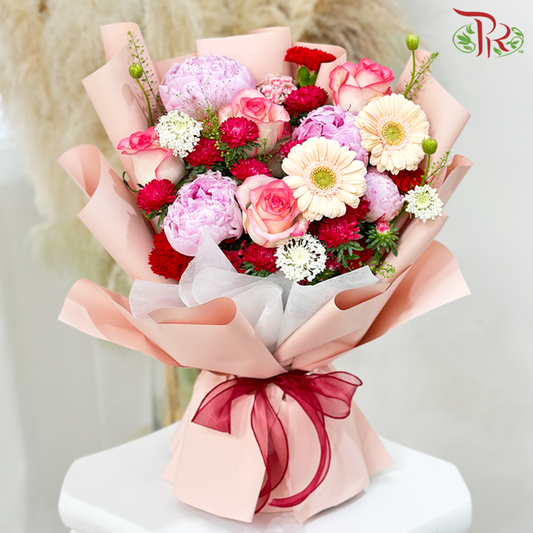 【Happy 520】Pretty in Pink by bouquet scaffold