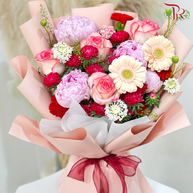 【Happy 520】Pretty in Pink by bouquet scaffold
