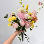 Signature Weekly Flower Bunch - Peach Apricot Dream (Medium Bunch)