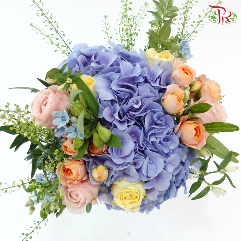 Signature Weekly Flower Bunch - Blue Belle Romance (Big Bunch)