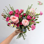 Signature Weekly Flower Bunch - Sugar Pink Romance (Medium Bunch)