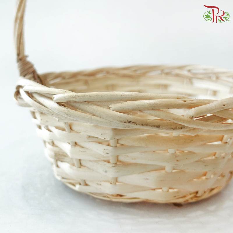 Natural Woven Round Basket