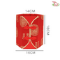 FB7-FB10 - Kotak Bunga Heksagon Dua Butang CNY - Merah (Dengan Pilihan) (WFL181CD)