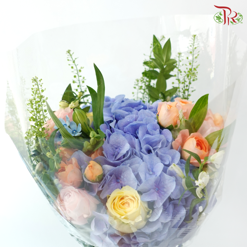 Signature Weekly Flower Bunch - Blue Belle Romance (Big Bunch)