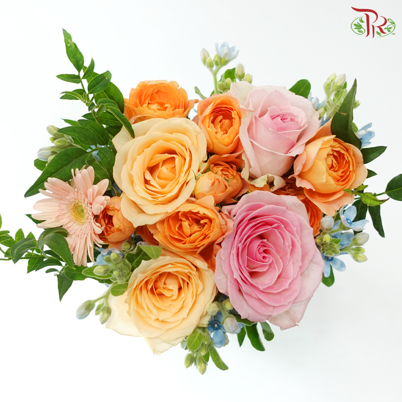 Signature Weekly Flower Bunch - Tangerine Blush Dream (Medium Bunch)