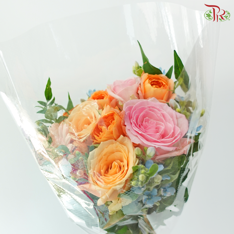 Signature Weekly Flower Bunch - Tangerine Blush Dream (Medium Bunch)